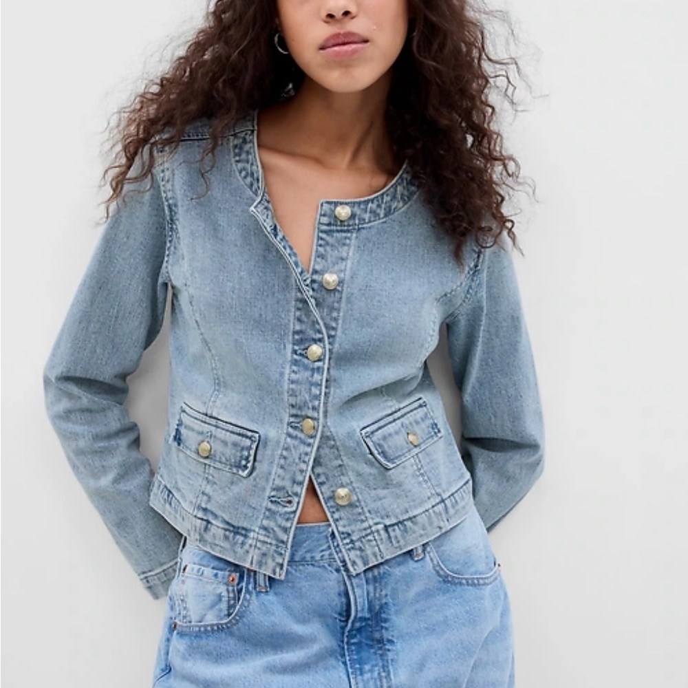 Stylish Light Blue Denim Jacket